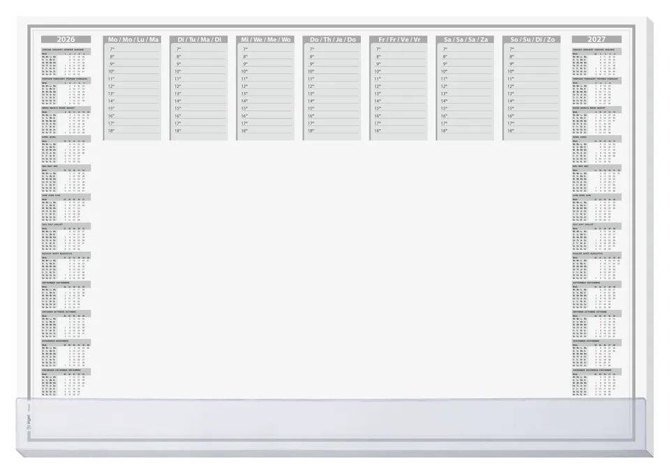 sigel-papier-schreibtischunterlage-protect-a2-kalender-2026-2027-40-blatt image 1