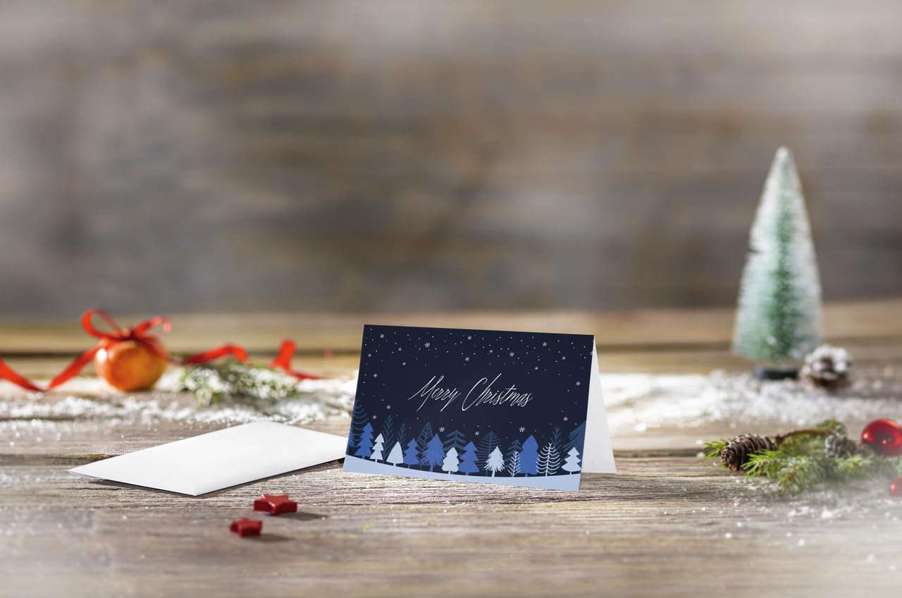 sigel-weihnachtskarten-snowflake-serenity-a6-25-karten-mit-umschl-gen image 6