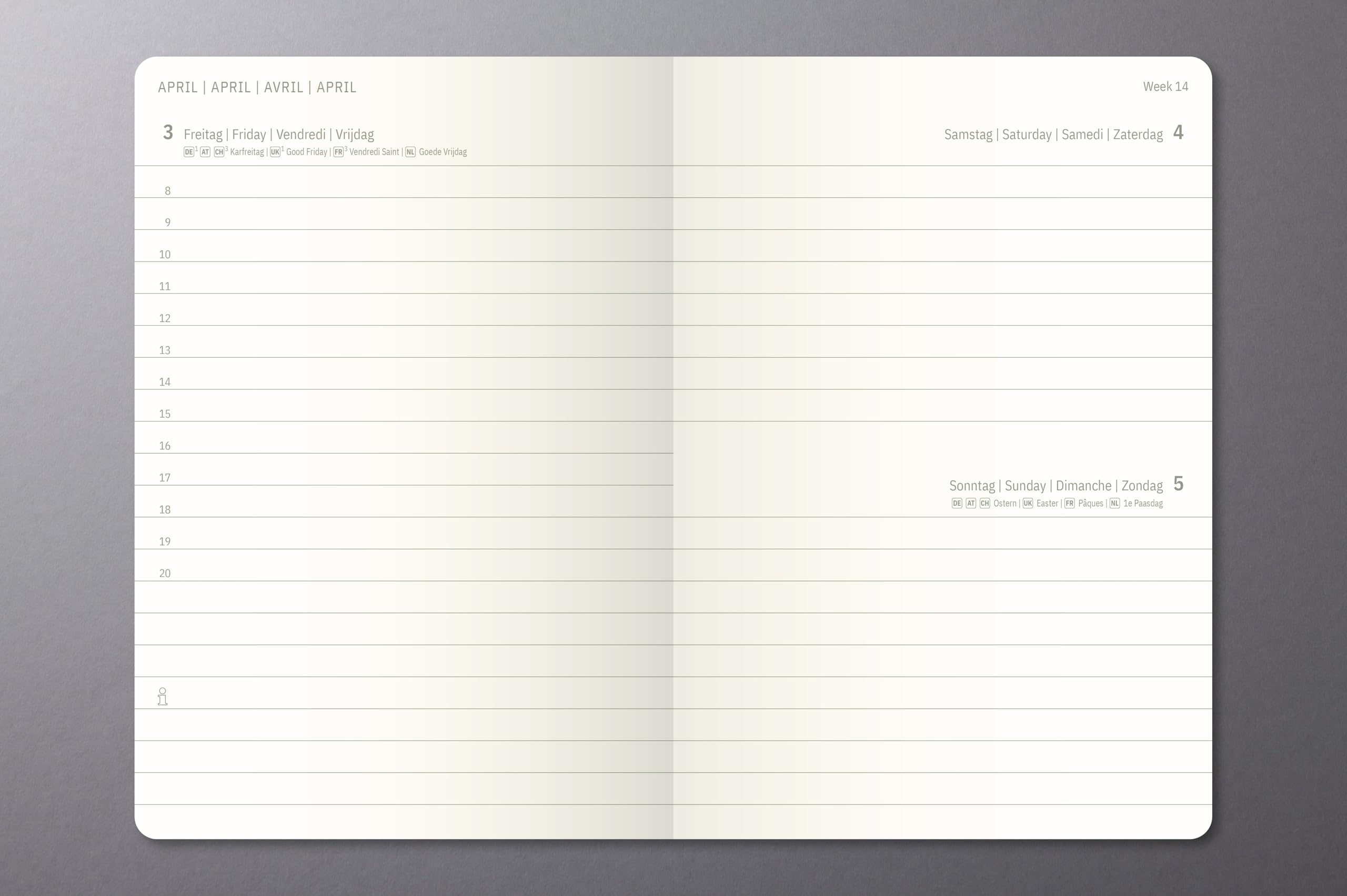 sigel-conceptum-tageskalender-2027-a6-hardcover-schwarz image 2