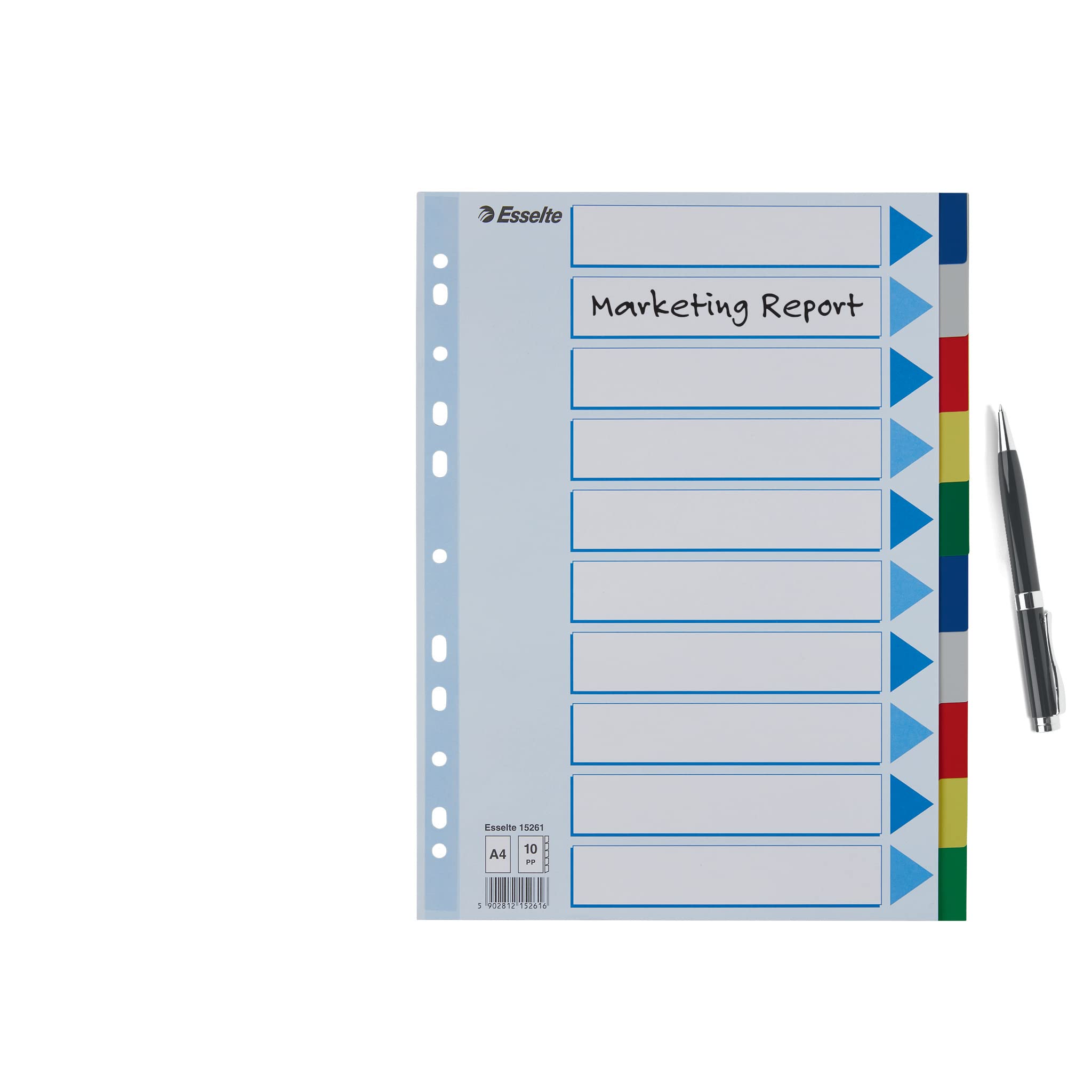 esselte-register-a4-10-teilig-mehrfarbig-trennbl-tter-aus-kunststoff image 6