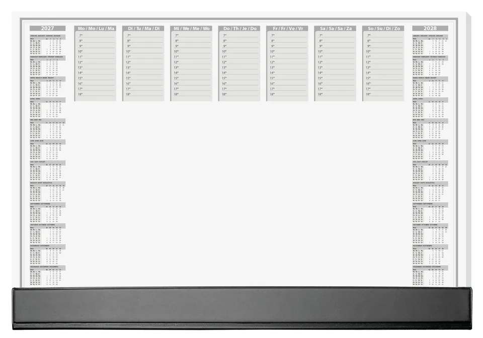 sigel-office-papier-schreibtischunterlage-din-a2-2027-2028-mit-schutzleiste-40-b image 1