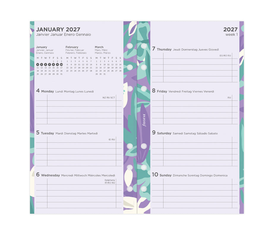 filofax-personal-2027-illustrated-diary-pack-1-woche-2-seiten-kalender-set image 4