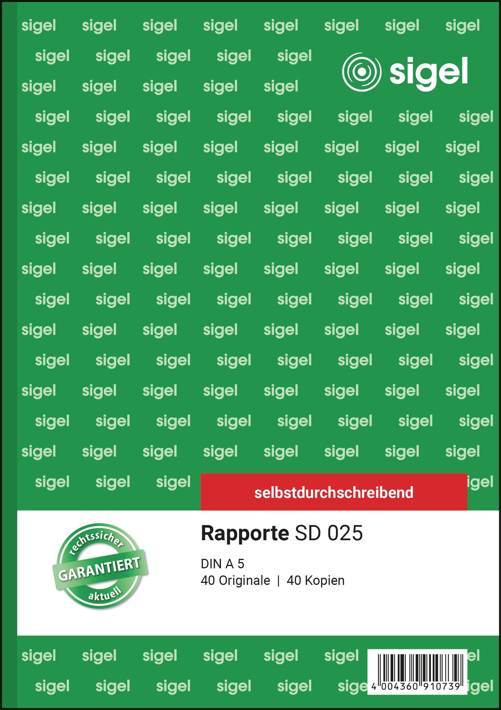 sigel-rapport-a5-selbstdurchschreibend-2x40-blatt image 1