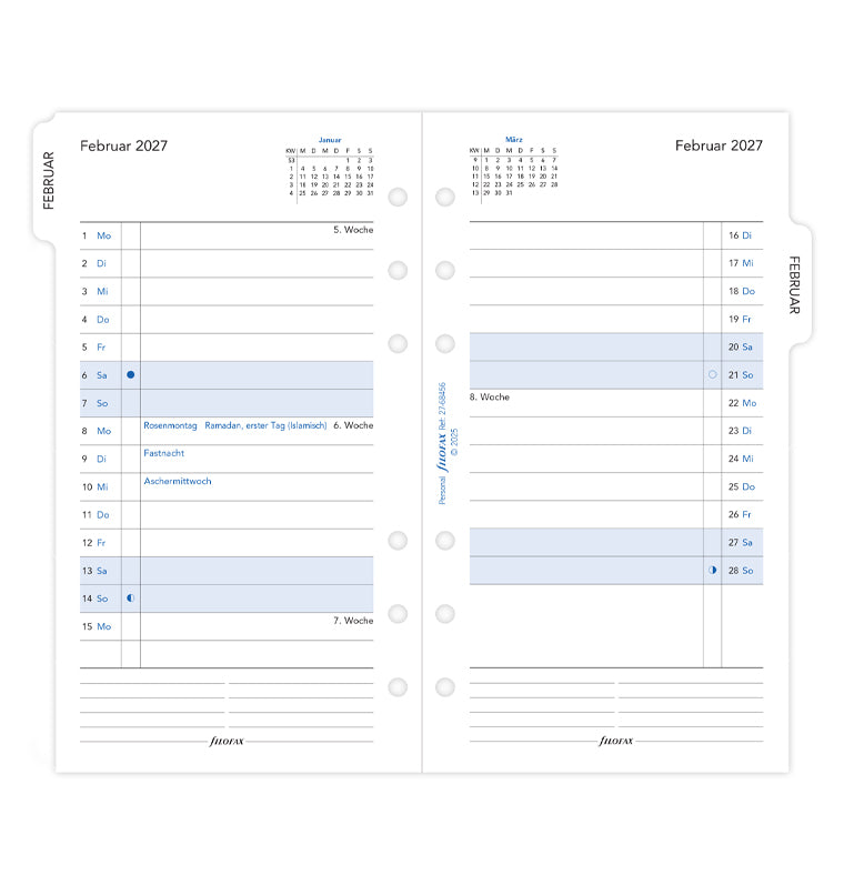 filofax-kalendereinlage-personal-2027-deutsch-1-monat-2-seiten-mit-tabs image 4