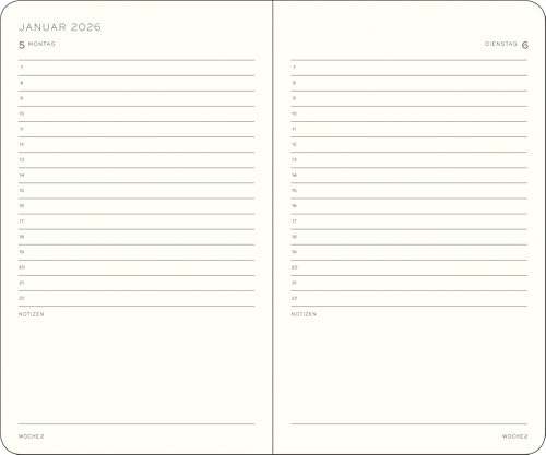 leuchtturm1917-tageskalender-pocket-a6-2026-port-red-deutsch image 4