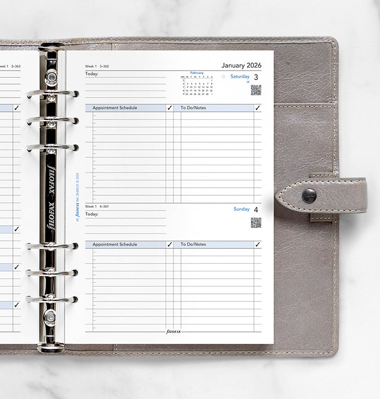 filofax-kalendereinlage-1-tag-1-seite-englisch-a5-2026 image 2