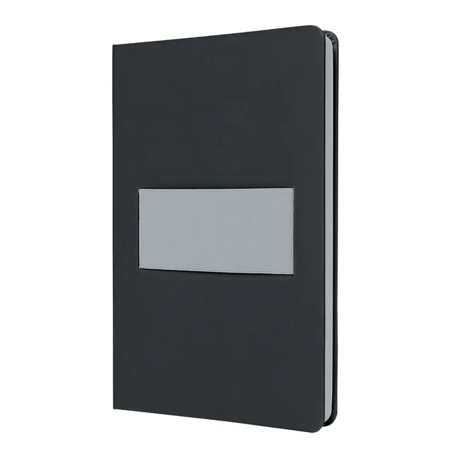 sigel-linescape-notizbuch-a5-liniert-hardcover-dark-grey-light-grey-mit-gummiban image 1