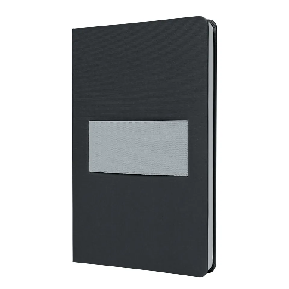 sigel-linescape-notizbuch-a5-liniert-hardcover-dark-grey-light-grey-mit-gummiban image 1