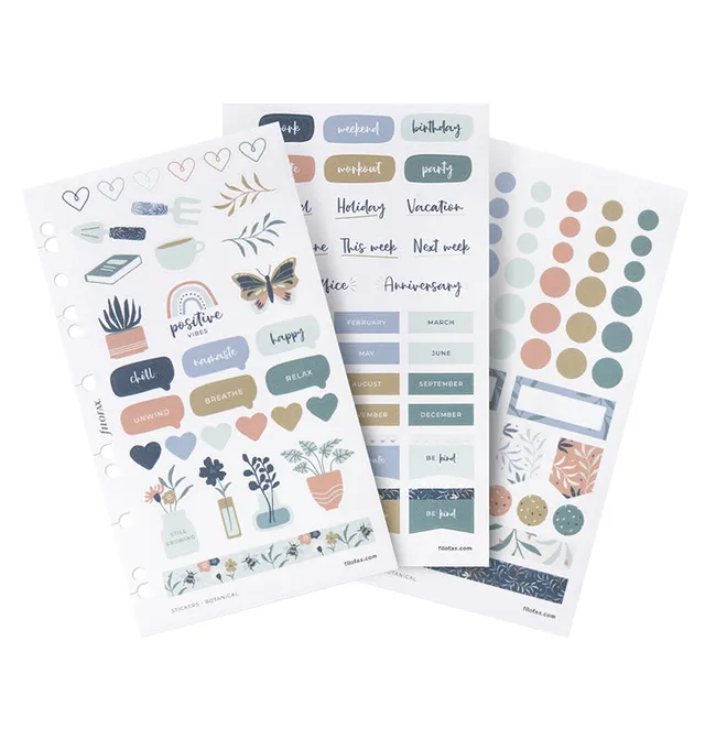 filofax-botanical-sticker-set-wiederverwendbar-f-r-personal-a5-a4 image 1