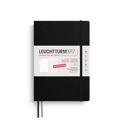 leuchtturm1917-wochenkalender-notizbuch-a5-2026-softcover-schwarz-18-monate image 3