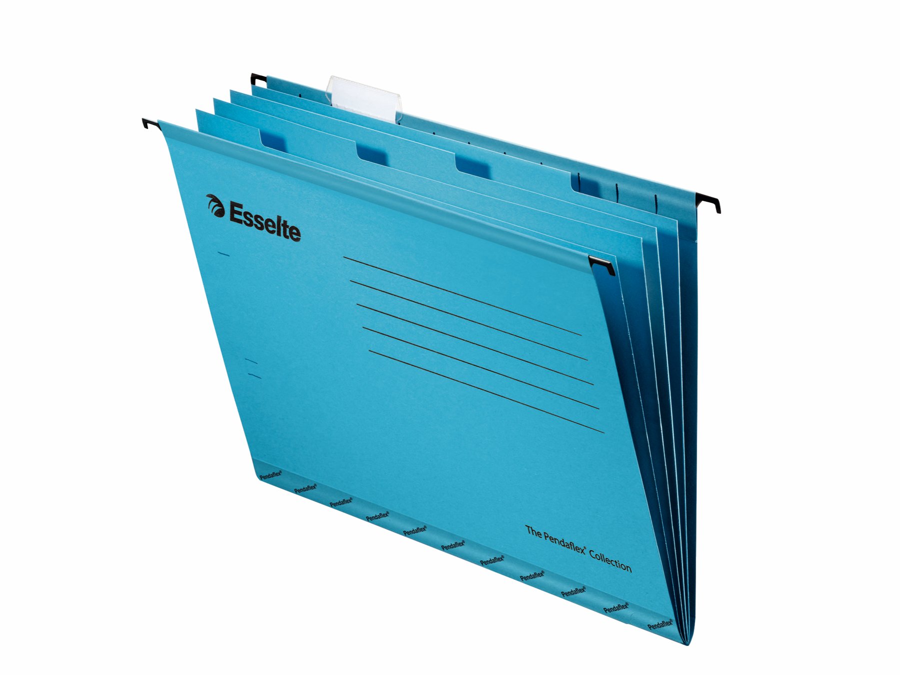 esselte-classic-pendaflex-h-ngemappen-a4-blau-10-st-ck-mit-4-fach-register image 1