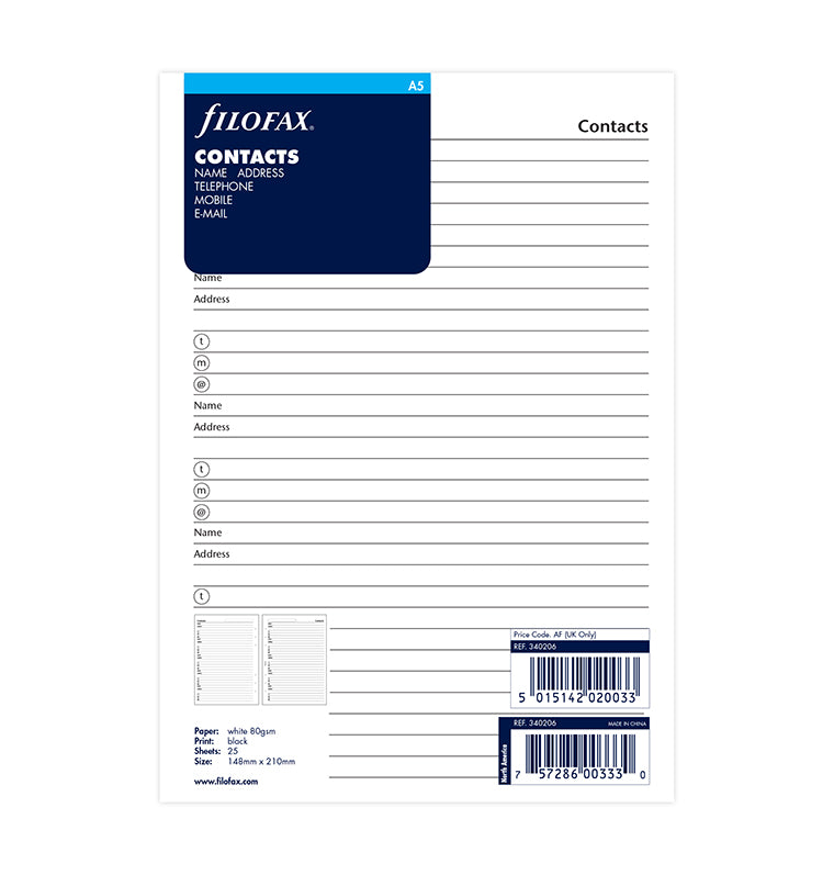 filofax-kontakte-einlagen-englisch-a5-20-blatt-wei image 1