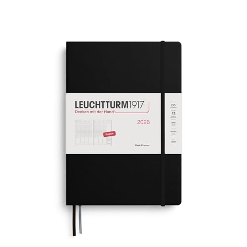 leuchtturm1917-wochenplaner-composition-b5-2026-schwarz-englisch-hardcover-kalen image 4