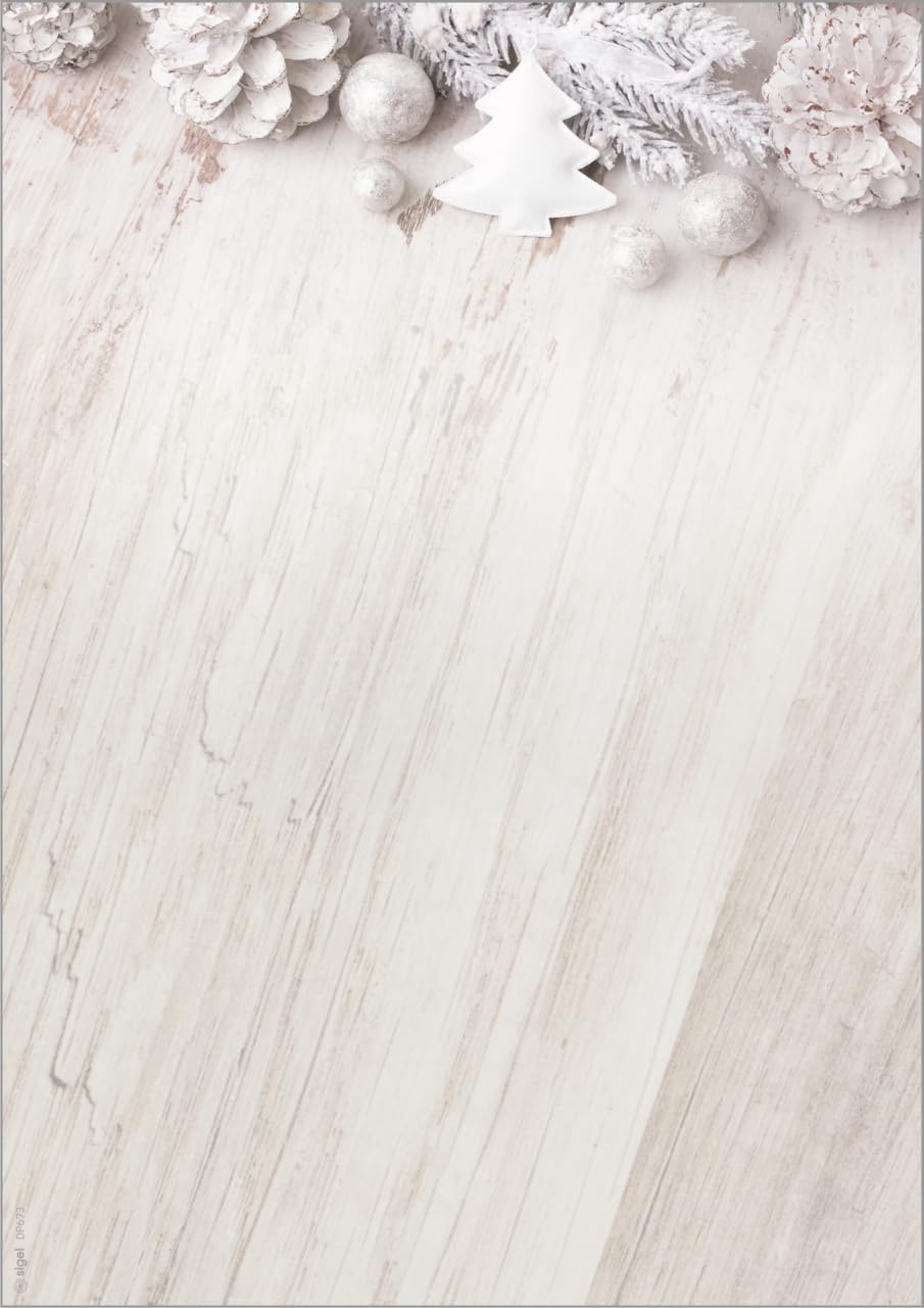 sigel-jolie-weihnachtsbriefpapier-rustic-white-a4-25-blatt image 8