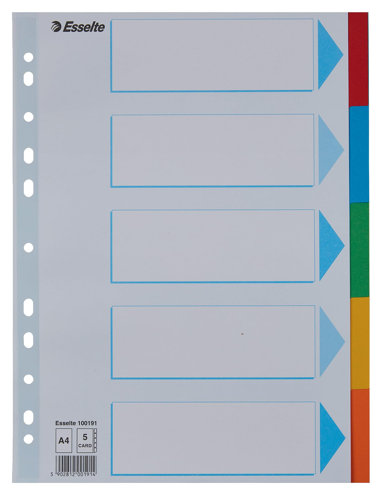 esselte-register-a4-12-teilig-mehrfarbig-recyclingkarton-100194 image 8