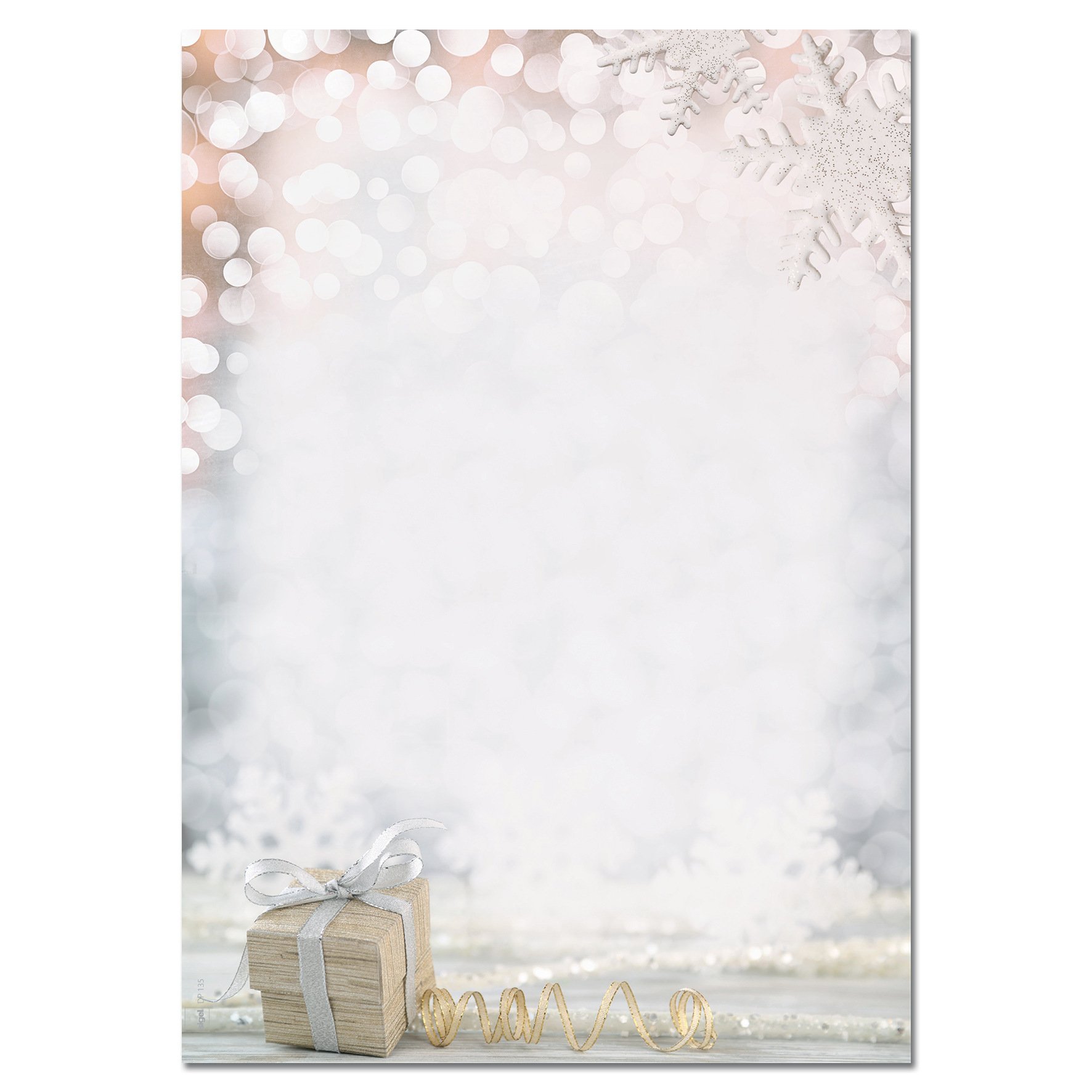 sigel-weihnachtsbriefpapier-golden-tree-a4-100-blatt-mit-goldpr-gung image 3