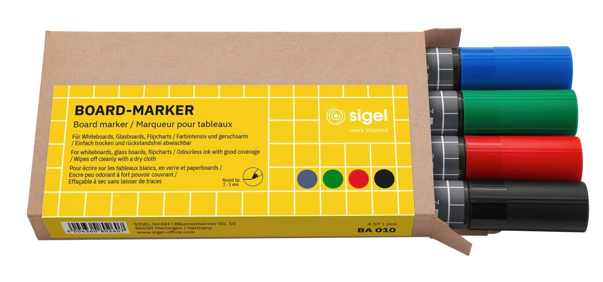 sigel-starterset-whiteboard-inkl-4-marker-magnete-eraser-reiniger image 4