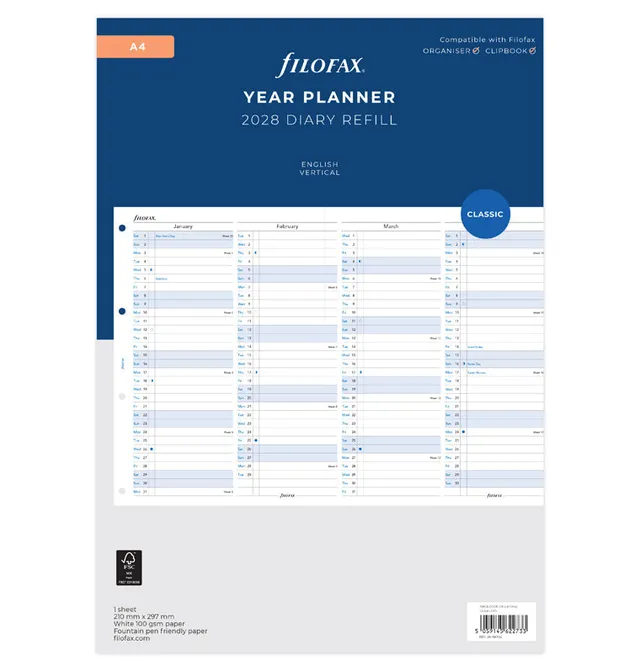 filofax-jahresplaner-englisch-a4-2028-leporello image 1