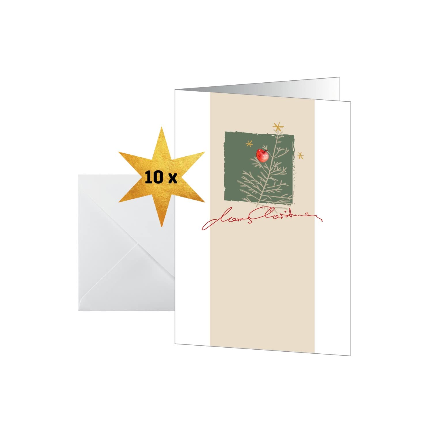 sigel-weihnachtsbriefpapier-christmas-with-apples-a4-100-blatt image 5