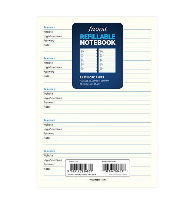 filofax-passw-rter-einlage-a5-f-r-notebook image 1