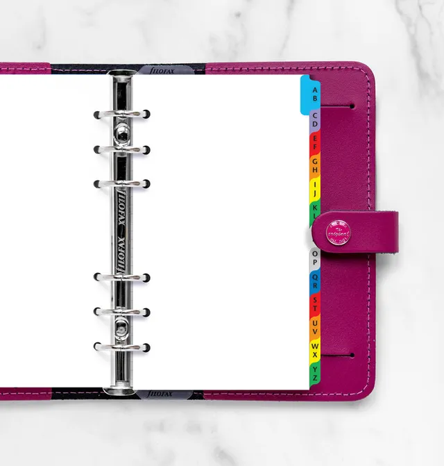 filofax-a-z-register-bunt-personal-organizer-einlage image 1