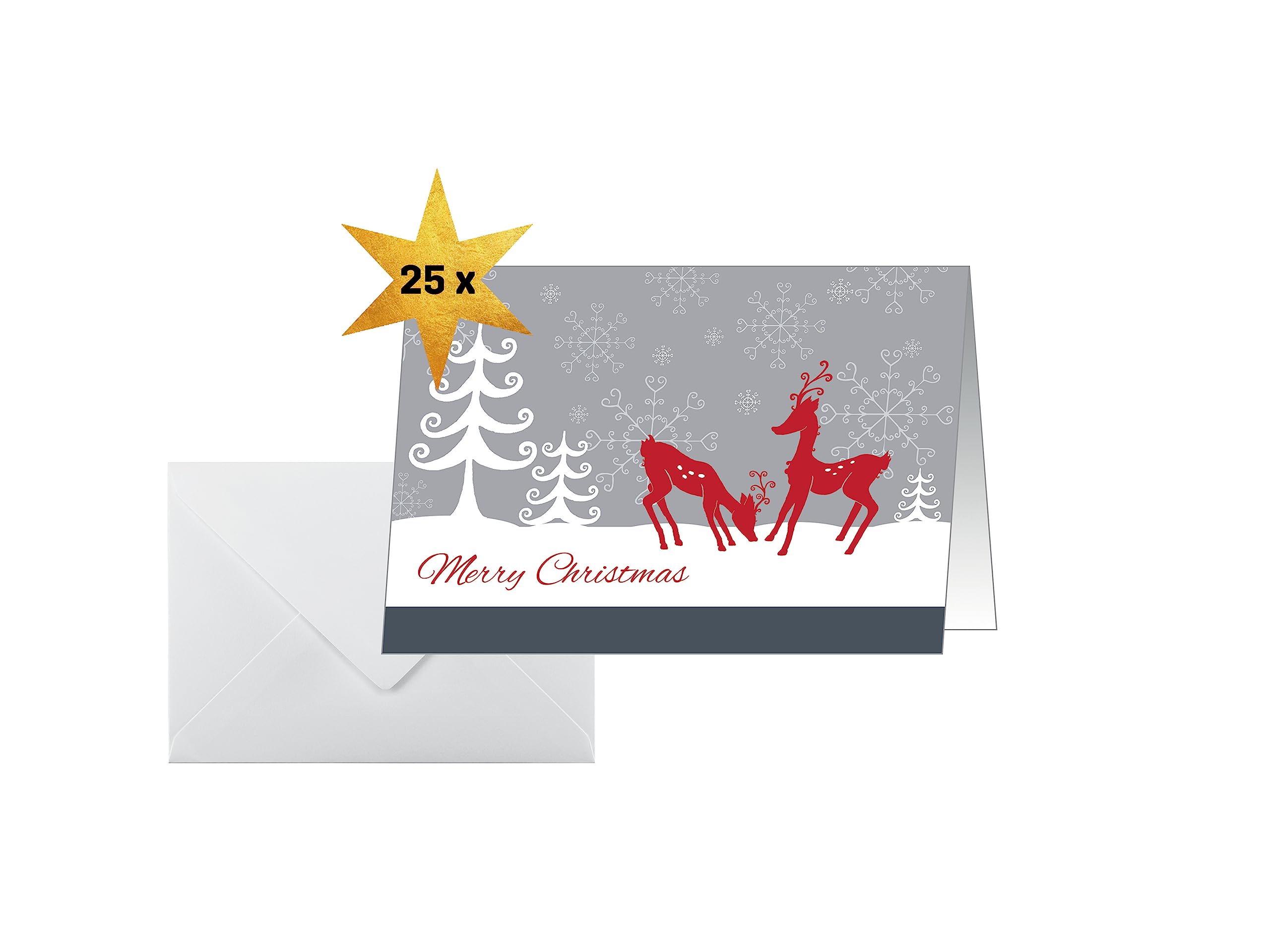 sigel-weihnachtskarten-snowflake-serenity-a6-25-karten-mit-umschl-gen image 8