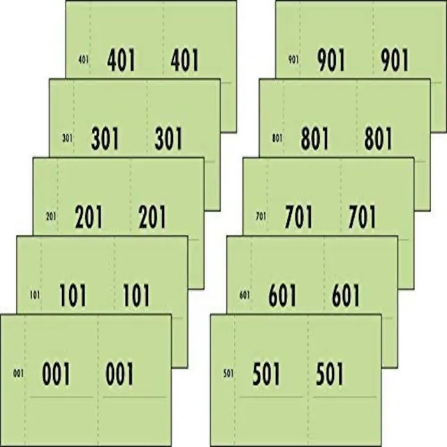 sigel-nummernblock-gr-n-wertmarkenblock-1-1000-10x-100-abrisse image 1