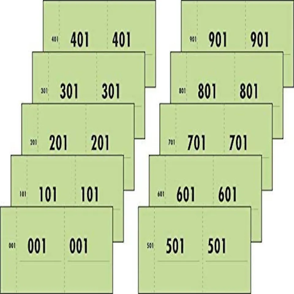 sigel-nummernblock-gr-n-wertmarkenblock-1-1000-10x-100-abrisse image 1