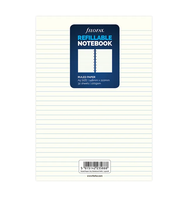 filofax-notebook-nachf-llpack-a5-liniert image 1