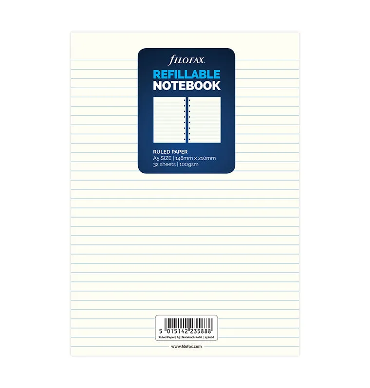 filofax-notebook-nachf-llpack-a5-liniert image 1