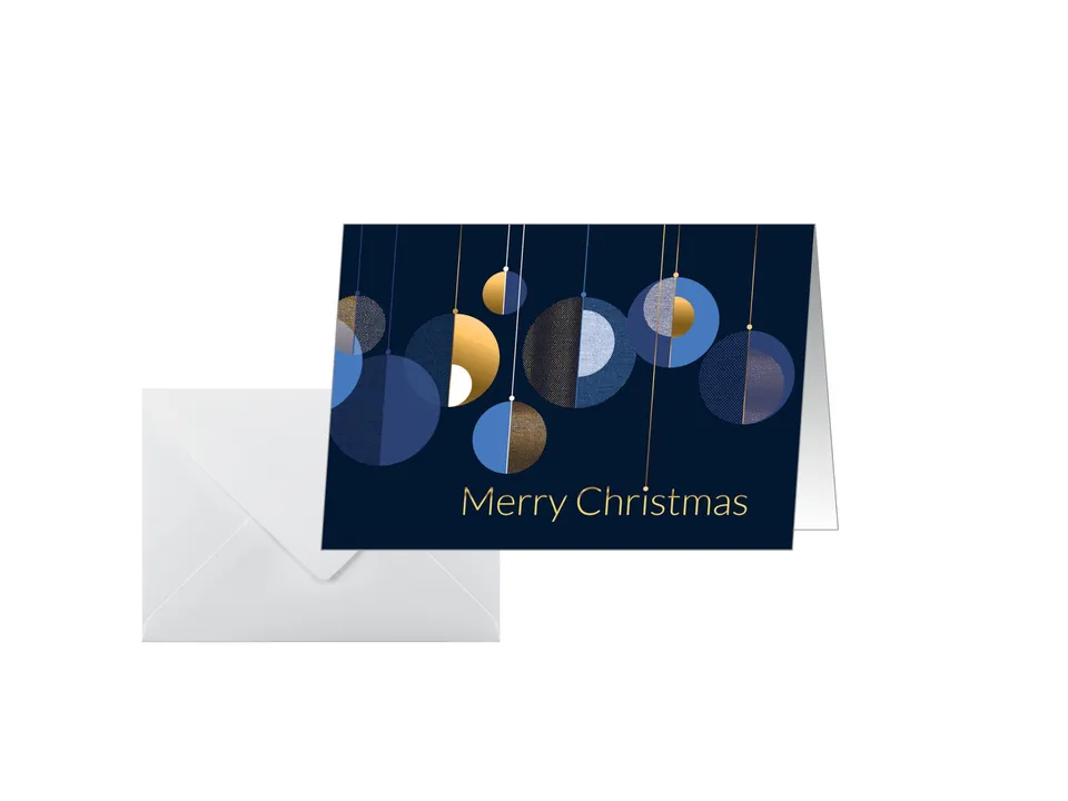 sigel-weihnachtskarten-grafische-weihnachtskugeln-a6-25-st-ck image 1
