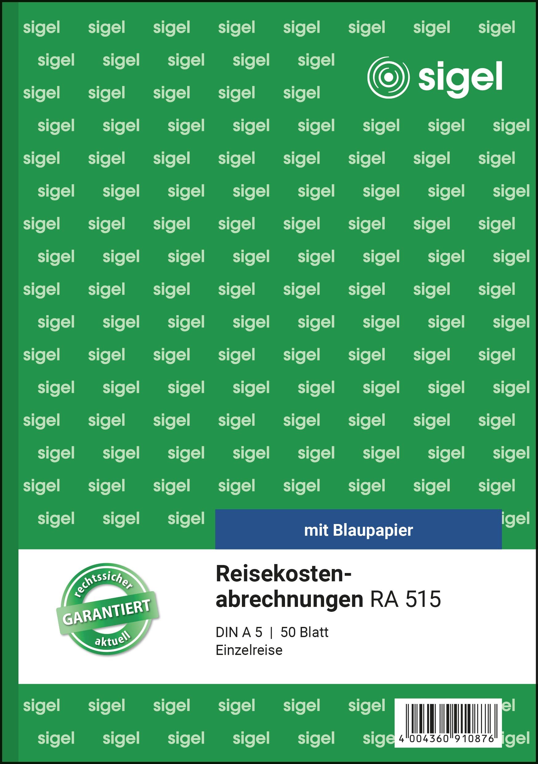 sigel-ra515-5-reisekostenabrechnung-f-r-einzelreisen-a5-5er-pack-50-blatt image 7