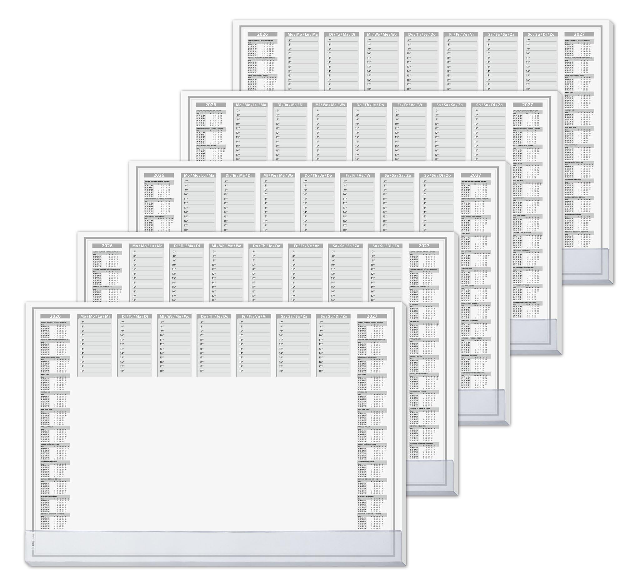 sigel-papier-schreibtischunterlage-protect-a2-kalender-2026-2027-40-blatt image 7