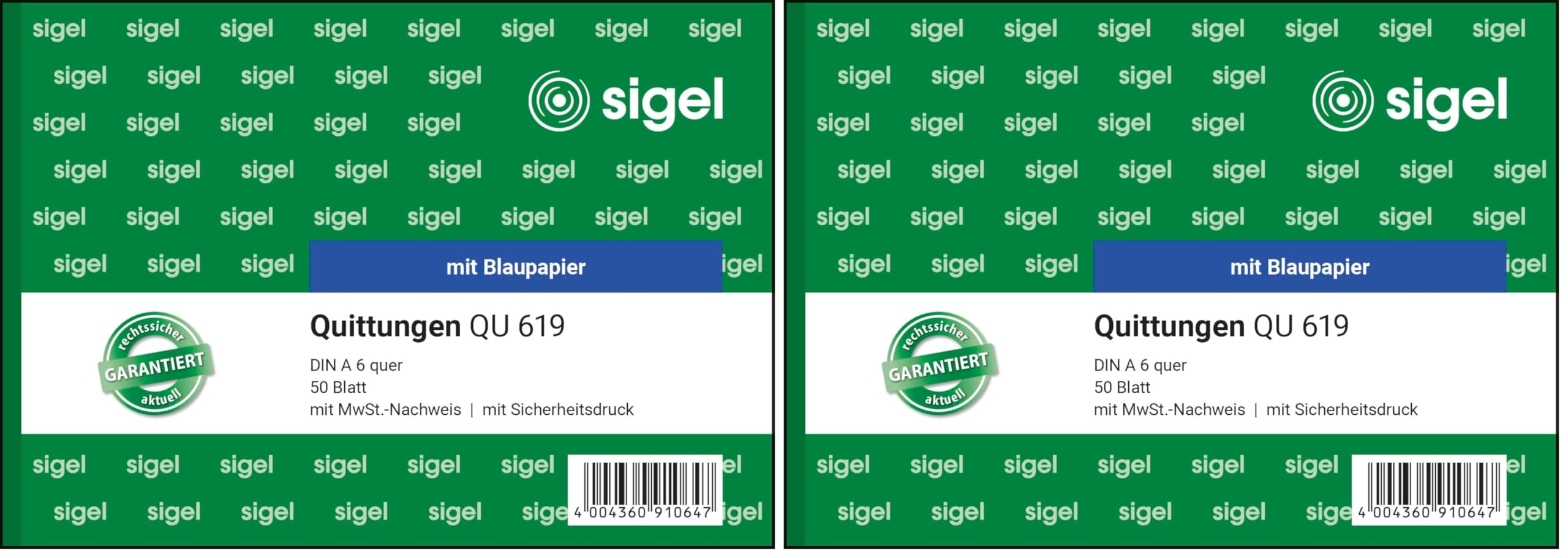 sigel-quittungsblock-qu615-a6-quer-50-blatt-wei image 5