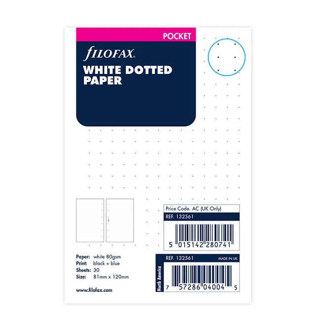 filofax-dotted-journal-einlage-pocket-punktkariert image 1