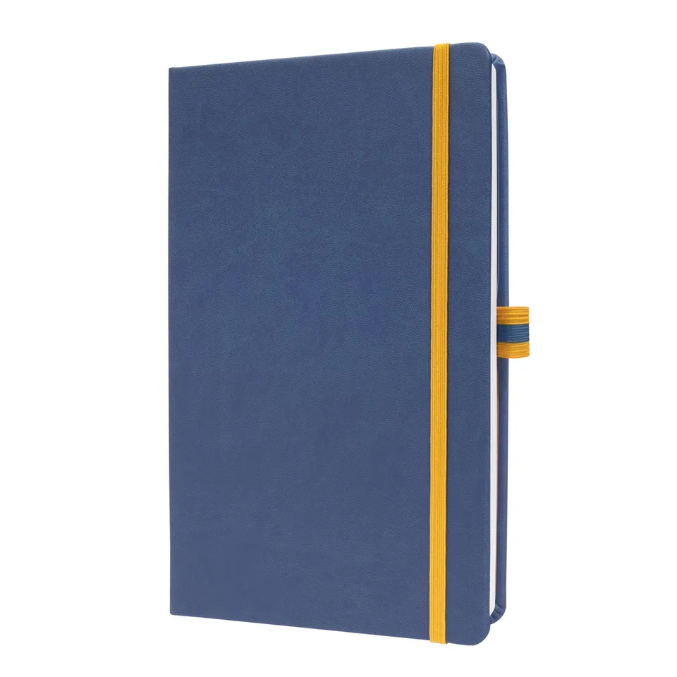 sigel-linescape-notizbuch-a5-liniert-hardcover-blau-gelb-176-seiten-vegan image 1