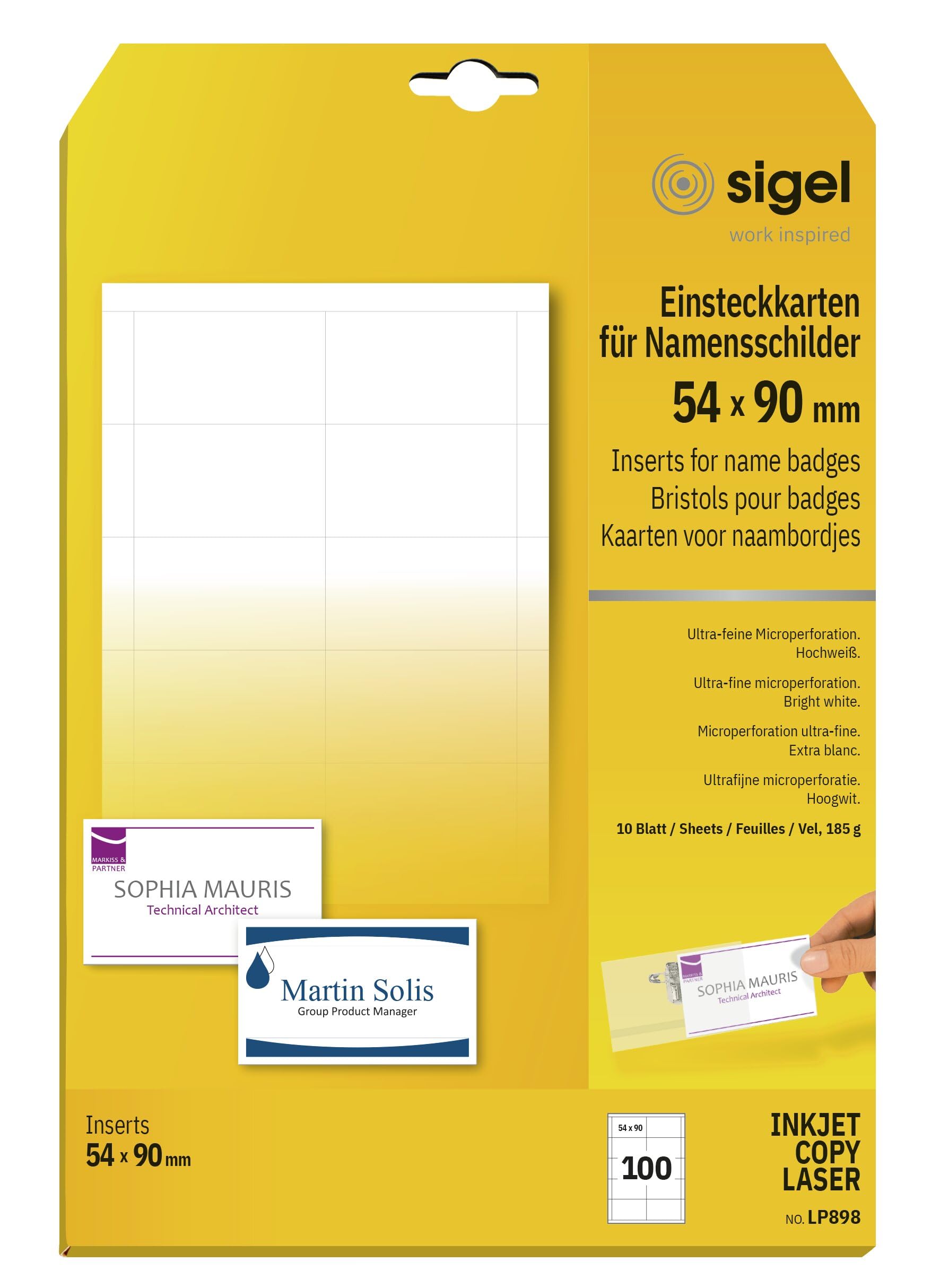 sigel-zb200-namensschilder-mit-nadel-und-klemme-50-st-ck-glasklar-54x90-mm image 4