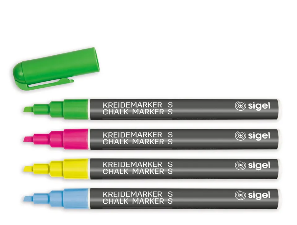 sigel-kreidemarker-set-bunt-s-rundspitze-1-2-mm-4-farben image 1
