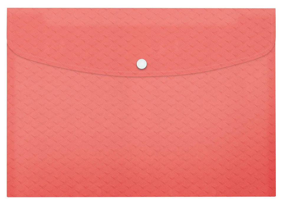 esselte-colour-breeze-a4-dokumententasche-3er-set-koralle-mit-druckknopf image 1