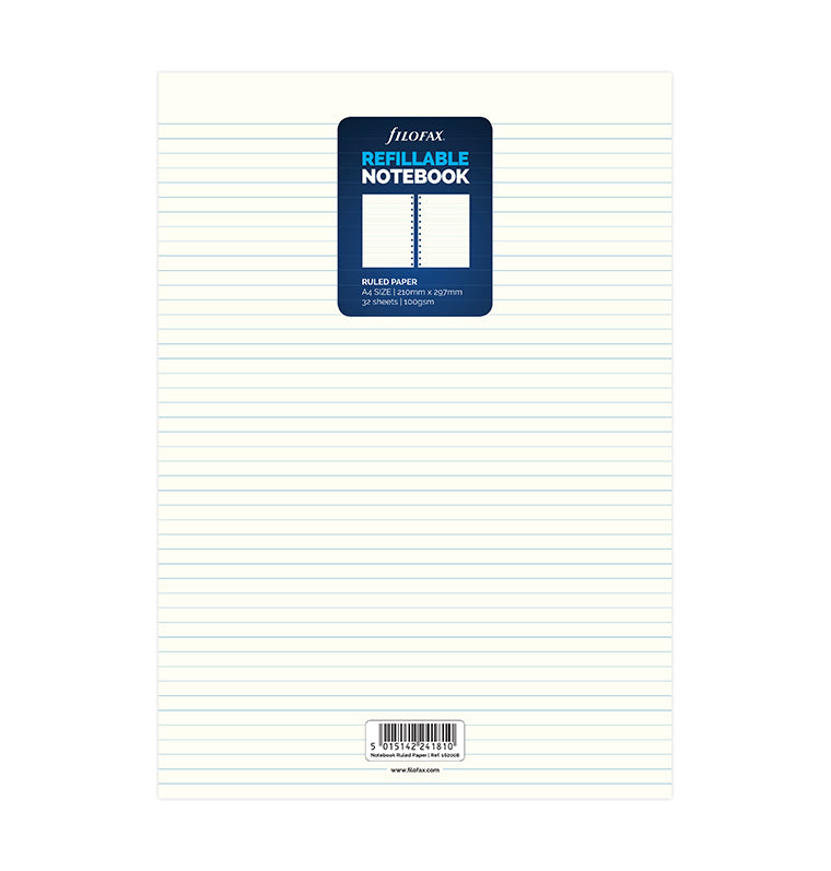 filofax-notebook-nachf-llung-a4-liniert-einlage-f-r-nachf-llbare-notizb-cher image 1