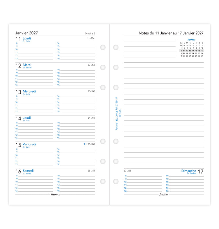 filofax-kalendereinlage-personal-2027-1-woche-1-seite-notizen-franz-sisch image 4