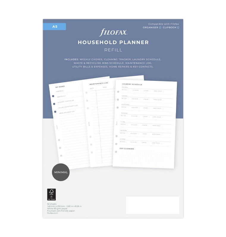 filofax-haushalts-planer-einlage-a5 image 1