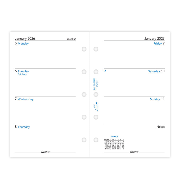 filofax-kalendereinlage-1-woche-2-seiten-englisch-mini-2026 image 4