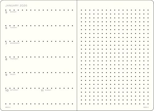 leuchtturm1917-wochenkalender-notizbuch-medium-a5-2026-schwarz-englisch-dotted-3 image 5
