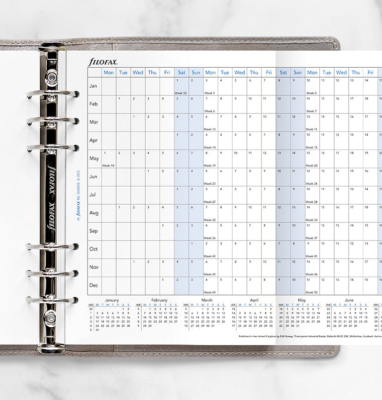 filofax-jahresplaner-englisch-a5-2028-leporello-einlage image 3