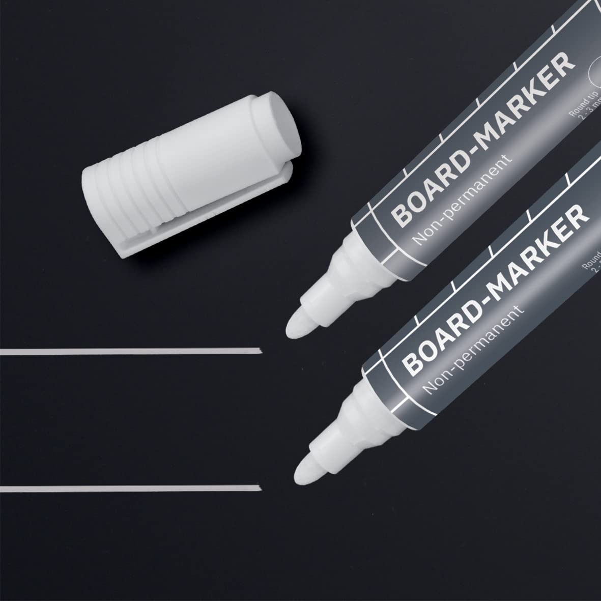 sigel-ba715-glasboard-marker-wei-2-3-mm-kreidemarker-2er-set image 2