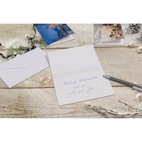 sigel-bavarian-christmas-weihnachtskarten-a6-25-klappkarten-mit-umschl-gen-winte image 8