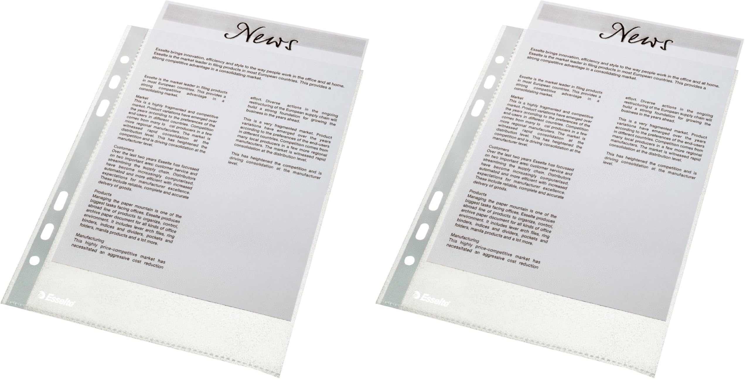 esselte-prospekth-llen-set-a5-100-st-ck-universal-lochung-0-043-mm-pp-folie-farb image 4