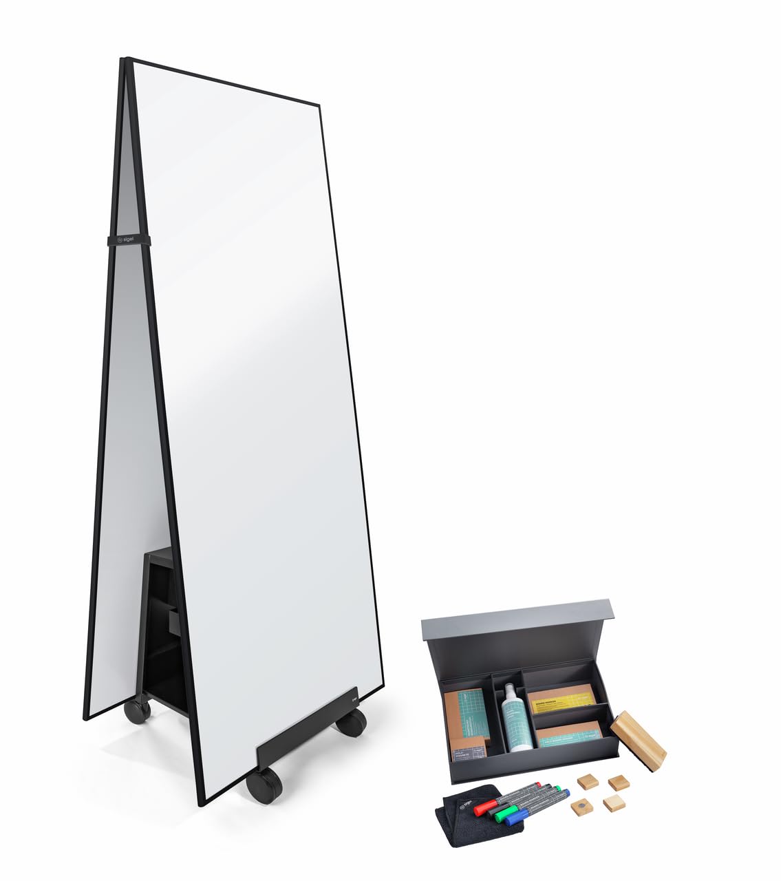 sigel-meet-up-set-2-whiteboards-90x180-cm-mit-aufsteller-und-starterset image 1