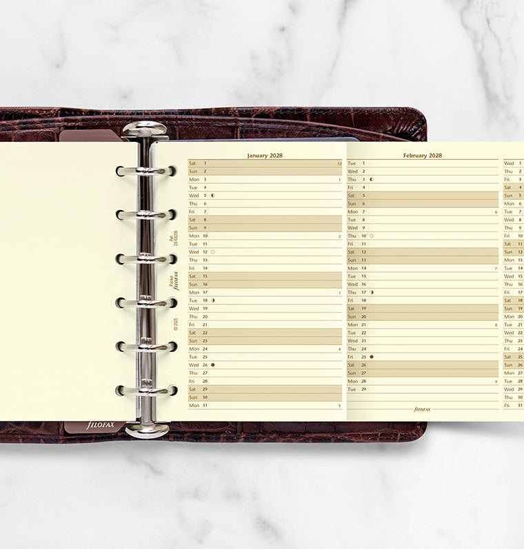 filofax-jahresplaner-englisch-pocket-2028-cotton-cream image 2